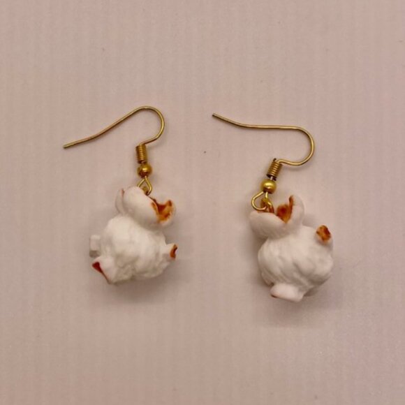 ⭐️✨ FREE Popcorn Food Snacks Boho Hipster Hippie Art Deco Farm Minimal Earrings - Picture 4 of 8